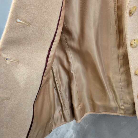 NWT Talbots 100% Camel Hair suit with skirt, size 4P - Picture 7 of 15